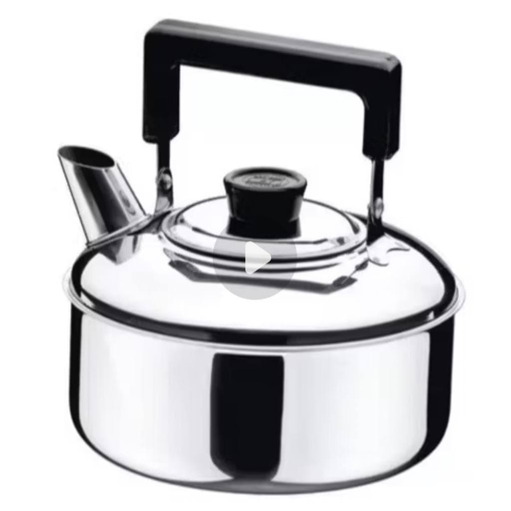 Chaleira Inox Com Tampa 1,5/2/2,5/3/3,5/4,8 Litros Indução, Eletrico,Gas