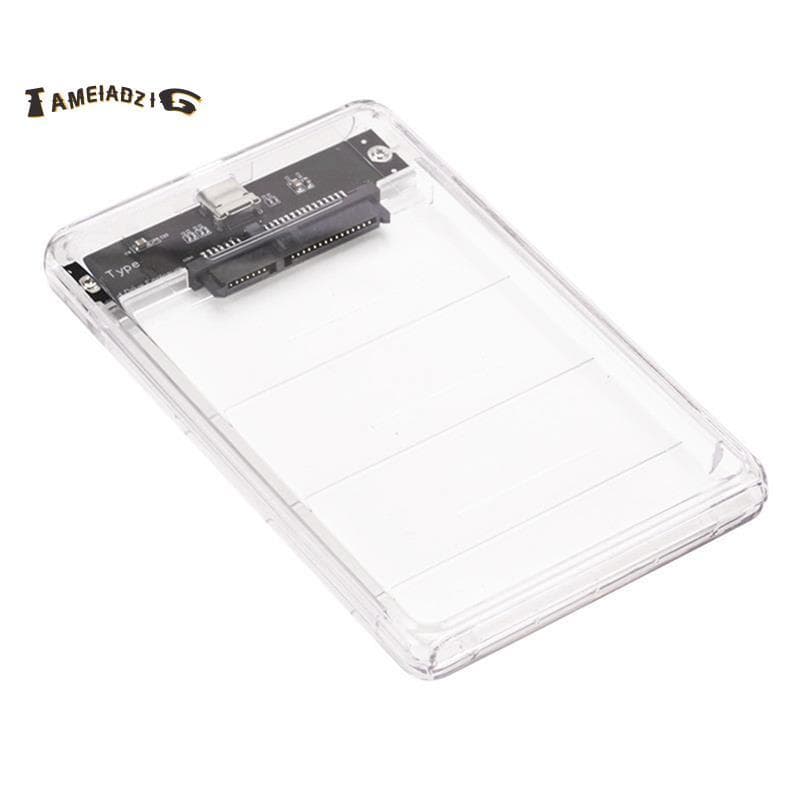 [Entrega Rápida T] Gabinete HDD USB3.0/Tipo C De Caixa De Disco Rígido De 2.5 Polegadas SSD SATA3 Para USB 3.0 Transpare