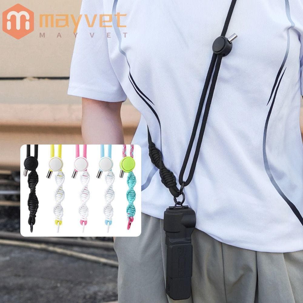 Alça De Pescoço MAYVET , Com Corda Crossbody De Nylon Parafuso De 1/4 De Polegada , Acessórios Para Câmera De Ação OSMO 