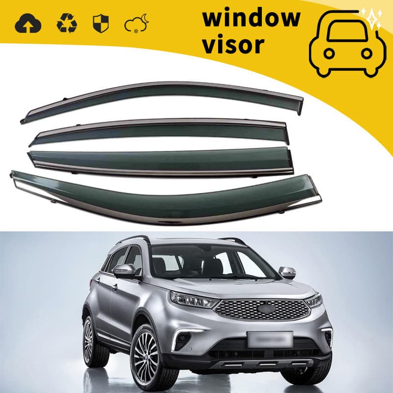 Adequado para 15-17 modelos Ford Rover Taurus Terrier porta bloco de chuva janela chuva sobrancelha bloco de chuva decor