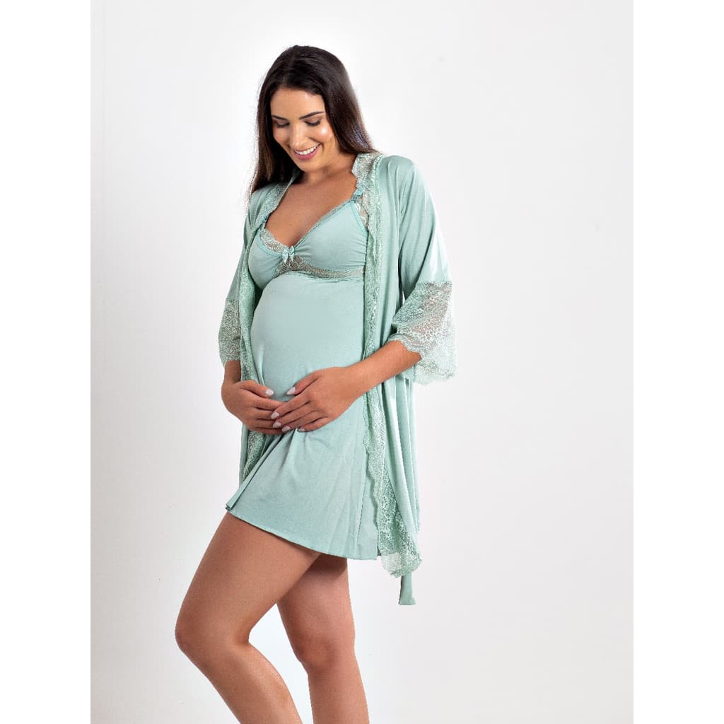KIT CAMISOLA AMAMENTAÇÃO E ROBE