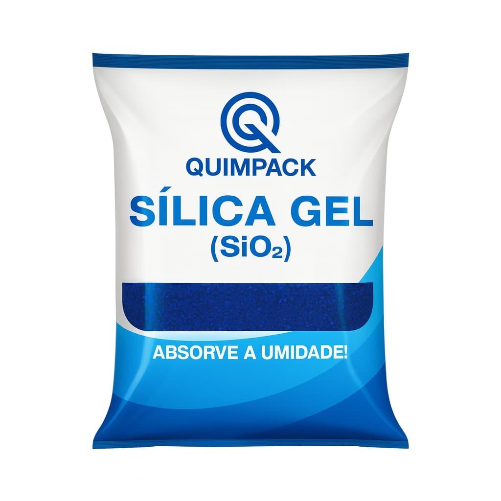 Sílica Gel Azul Desumidificante 1-3mm Quimpack - Pct c/1kg
