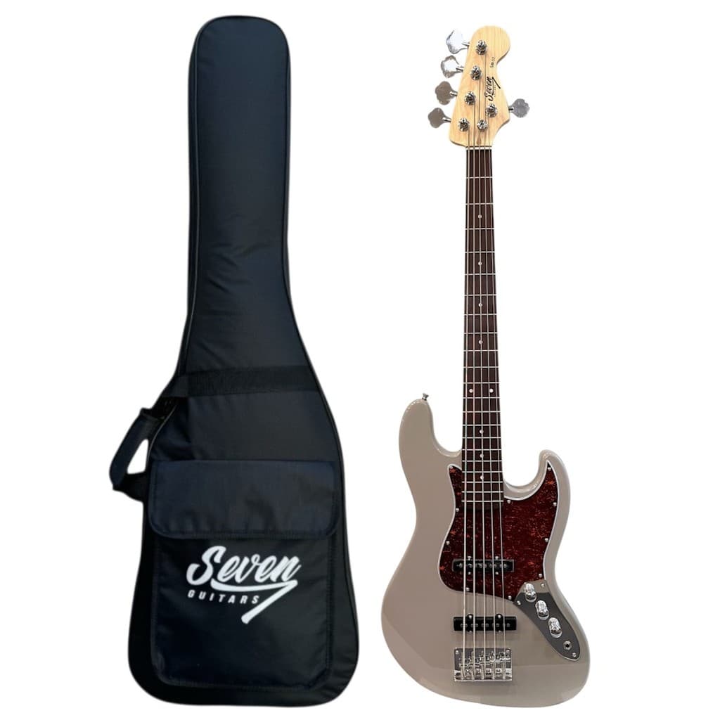 Contrabaixo Jazz Bass Seven 5 Cordas SJB-57 Gray C/ Bag