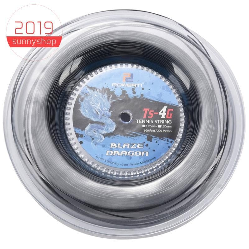 Corda De Tênis 4G Poliéster Treinamento Raquete 200M Carretel Ginásio Esporte (1.25Mm)