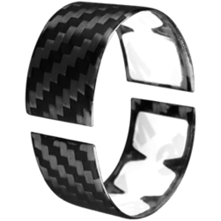 Adesivo De Fibra De Carbono Rígido Real Compatível Com Chevrolet Corvette C8 2020 2021 2022 2023 Capa De Anel De Volante