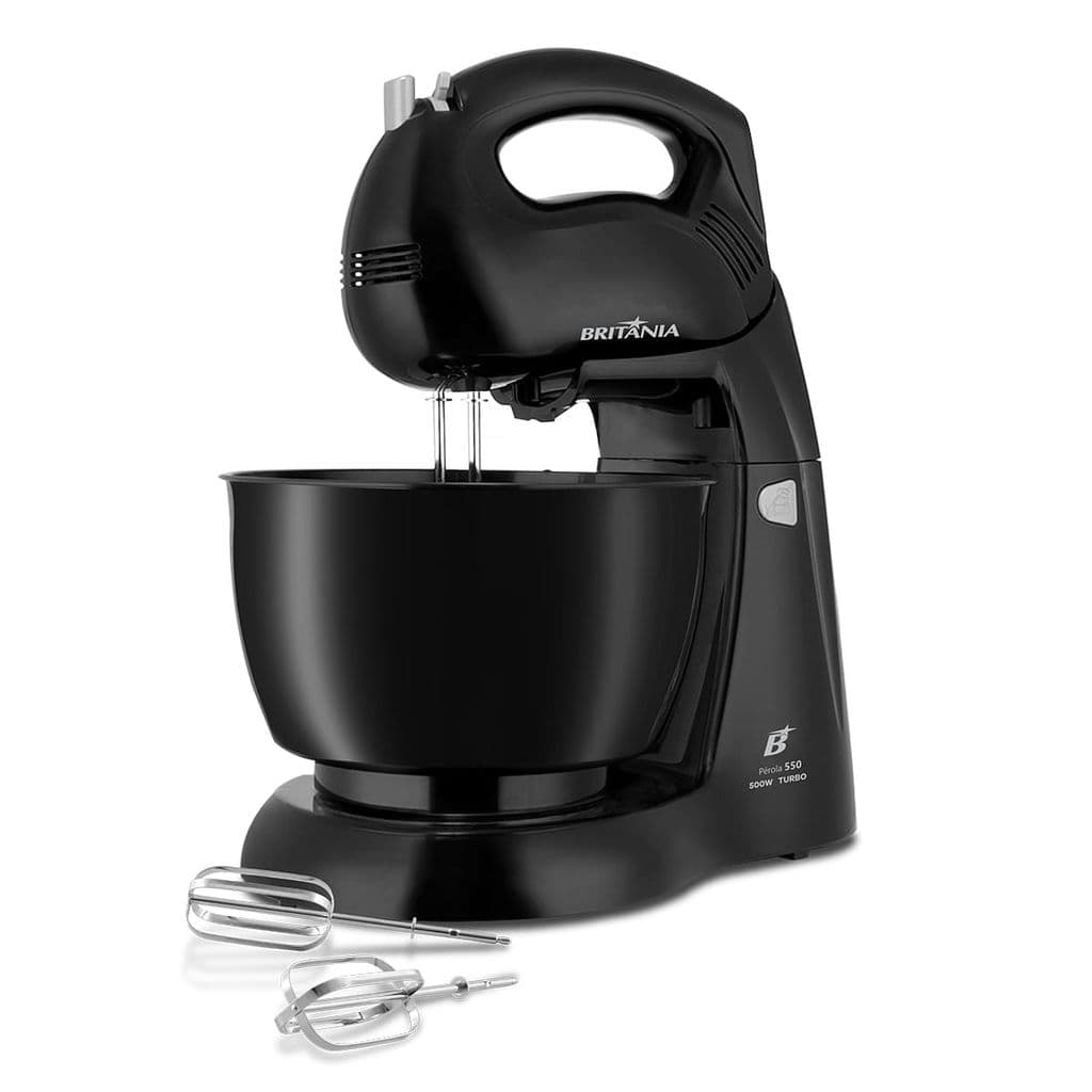 Batedeira Britânia Pérola 550 500W 4 velocidades + Turbo 4,3L