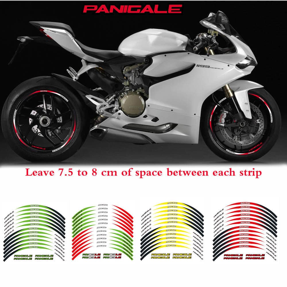 Adequado para Ducati/PANIGALE adesivo de roda de motocicleta 57cm adesivo de aro de aço adesivo de aro