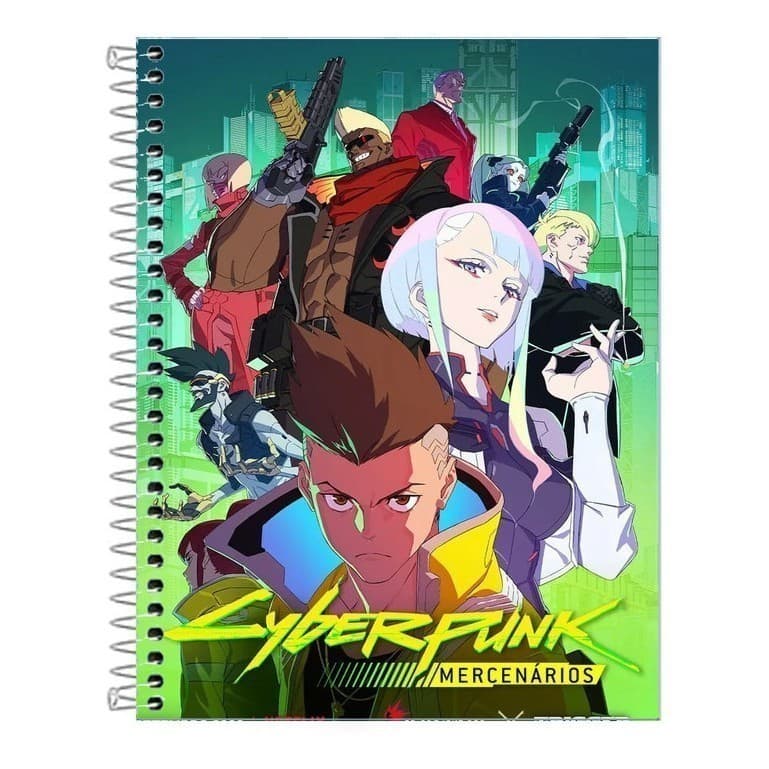 Caderno     Capa Dura 10 Matérias Cyberpunk
