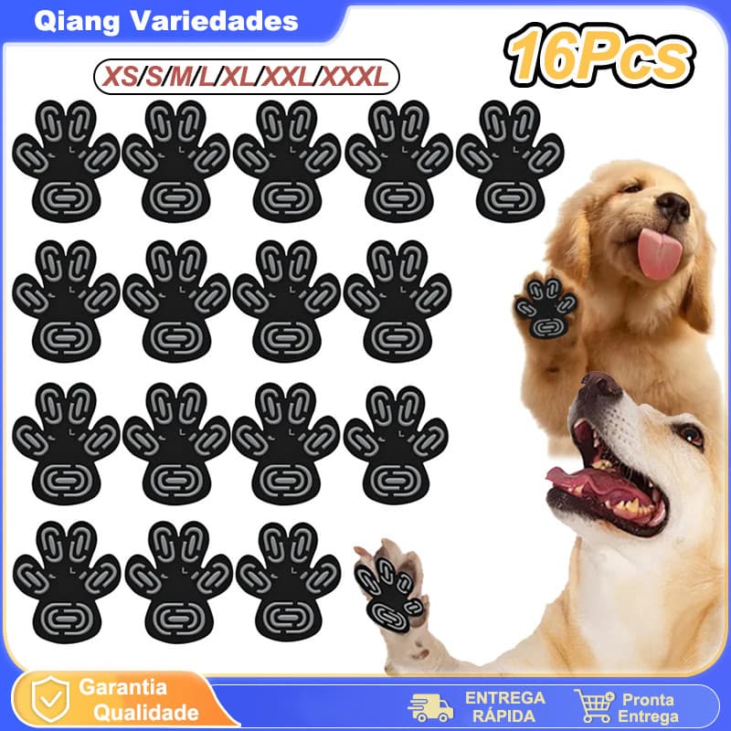 Adesivo Antiderrapante Protetor De Pata De Cachorro 16 Pcs