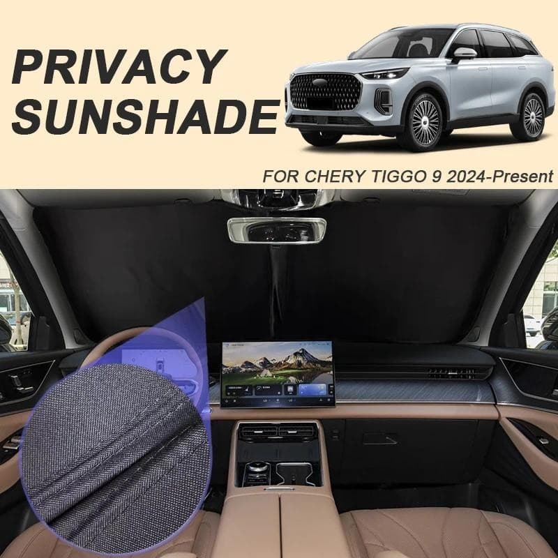 Carro Preto Janela Privacidade Pára-Sol Para CHERY TIGGO 9 2024-Presente Auto Anti-UV Isolamento Térmico Proteger Capa A