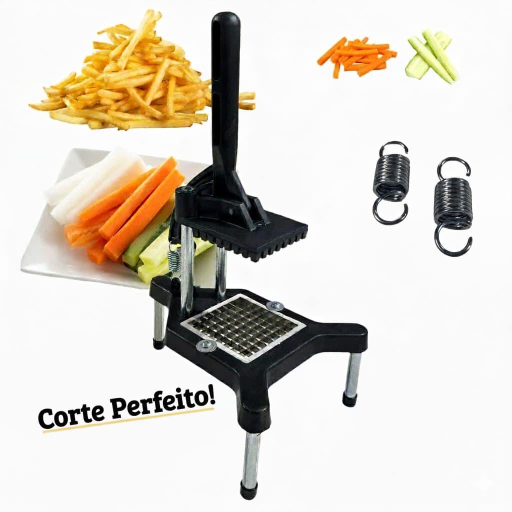 Picador Industrial Profissional Multiuso Fatiador de Batata Legumes Frutas