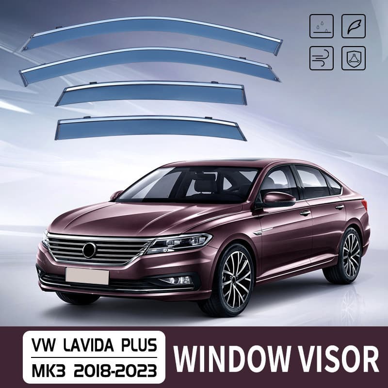 Adequado para Volkswagen Lavida janela à prova de chuva viseira solar chuva sobrancelha VWLavidaWindowvisor