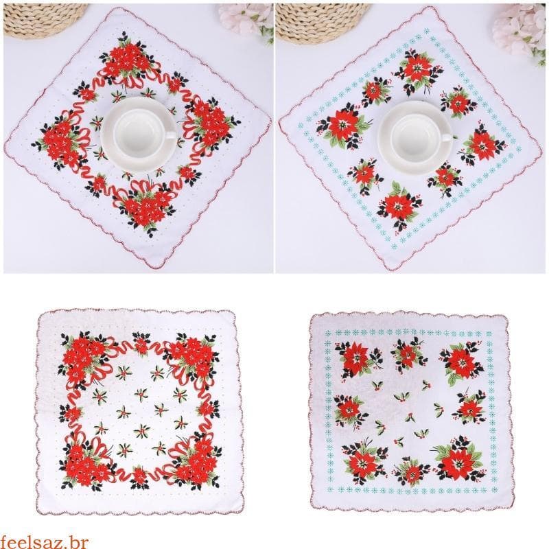 feelsaz Lenço Multifuncional Design Floral Secagem Rápida Para Transporte Diário