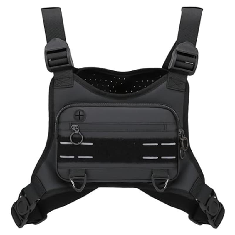 Colete de corrida masculino e feminino Marathon, bolsa esportiva à prova d'água para celular, bolsa de peito para ciclis