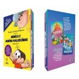 MONICA E MENINO MALUQUINHO - KIT COM 2 LIVROS autor MAURICIO DE SOUZA E ZIRALDO