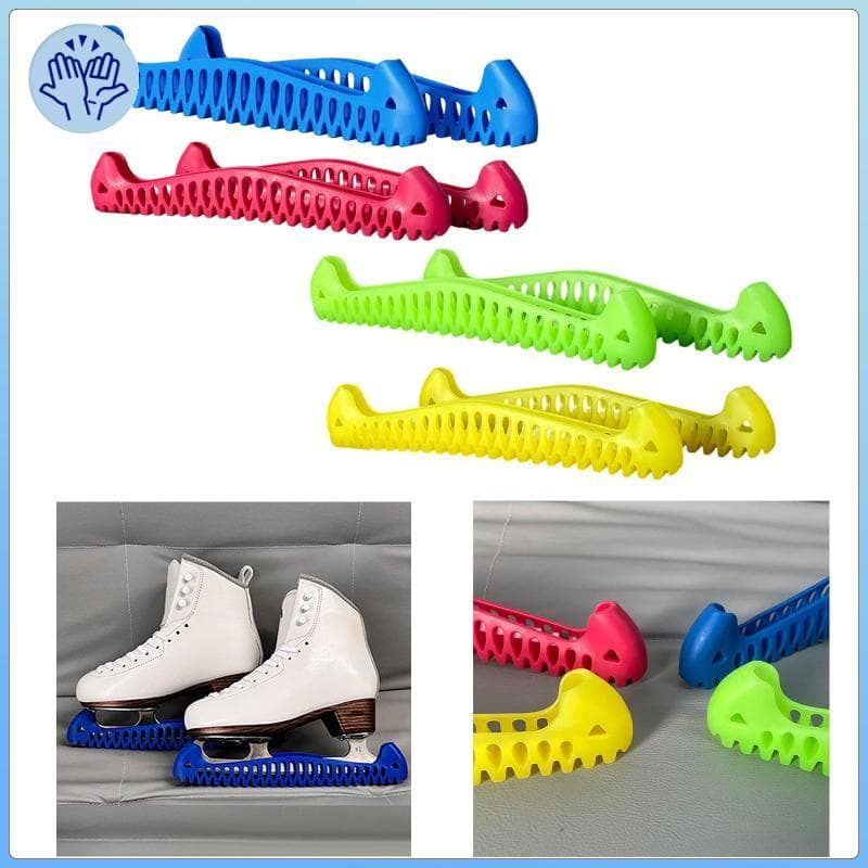 [Wishshopezxh] Capa De Lâmina De Patinação Ajustável TPR Protetor De Patins De Gelo Para Calçados Esportivos De Inverno 
