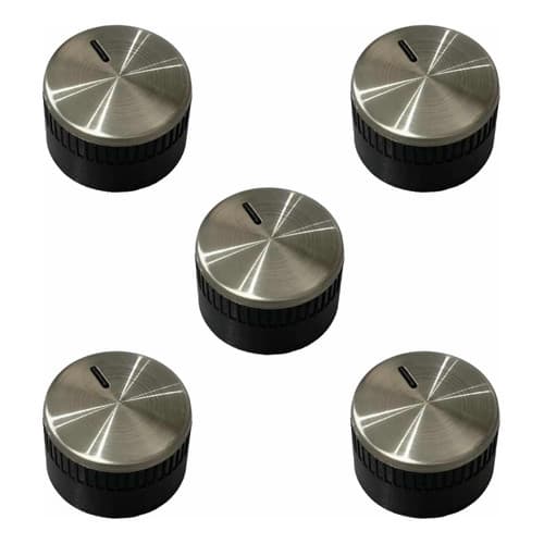 KIT 5 BOTÕES MANIPULADOR PARA COOKTOP FISCHER INFINITY 26298 23678 (CROMADO) - ENCAIXE HORIZONTAL