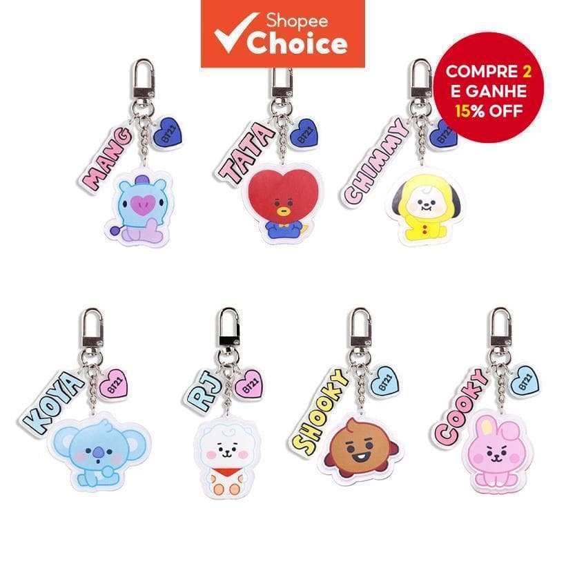 Chaveiro Acrílico BT21 , De Desenho Animado Da Moda Coreana , Presente Para Mulheres E Meninas , Acessório De Personagem