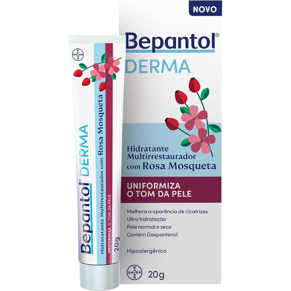 Bepantol Derma Rosa Mosqueta , 20g , Hidratante Uniformizante