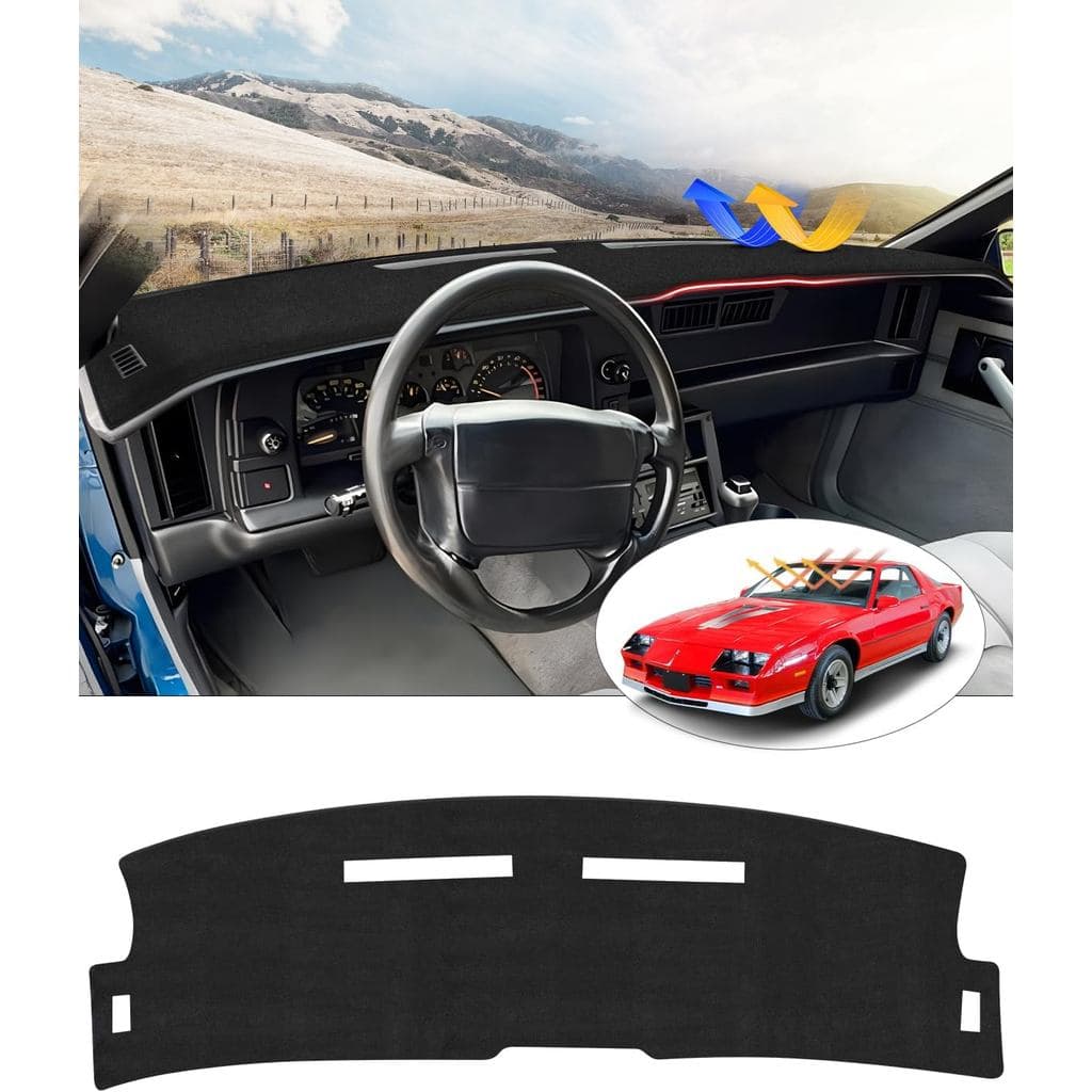 Capa de Painel CARTIST Compatível com Chevrolet Camaro Z28 1982-1992, Tapete Protetor de Painel para Acessórios do Camar