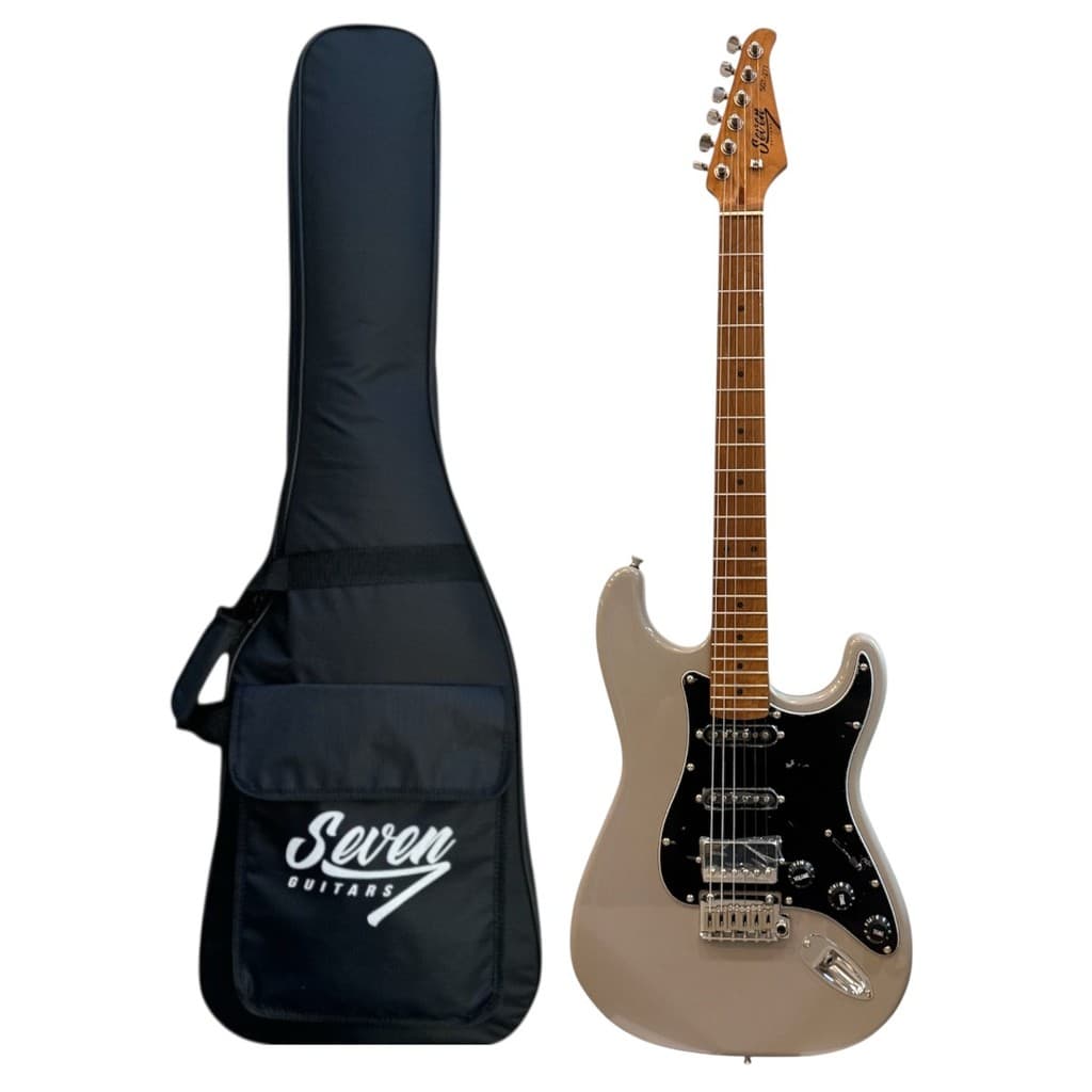 Guitarra Strato Seven Sgt-277 Gray Purple Traste Inox C/ Bag