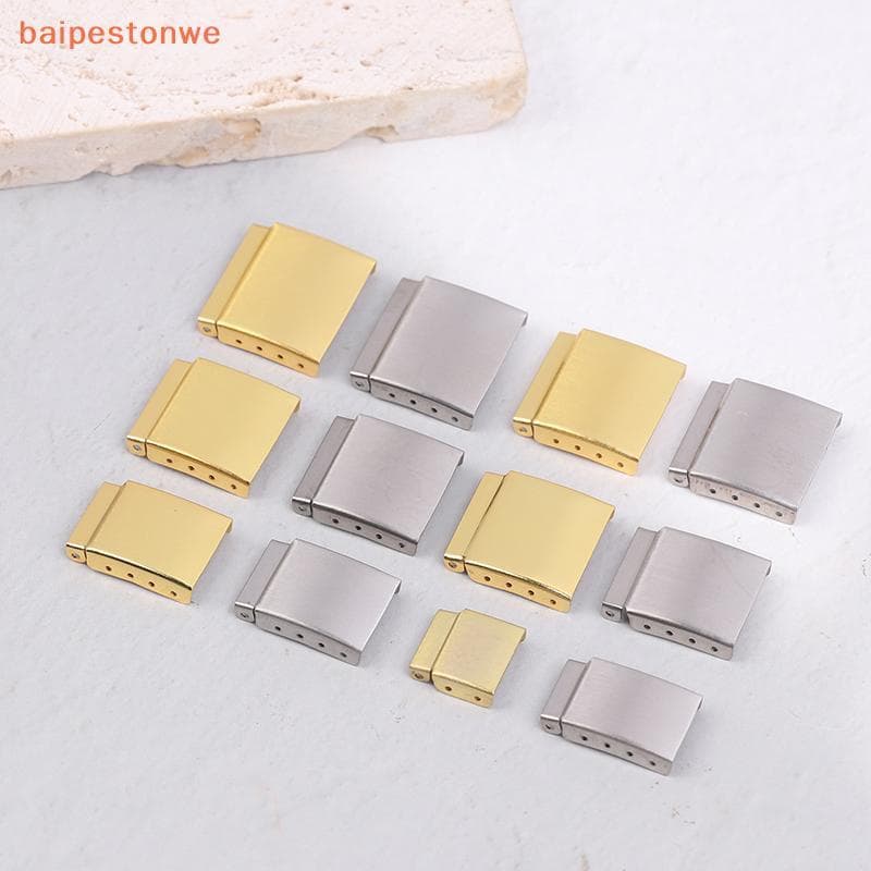 [baipestonwe] 1 Peça Prateado/Dourado 12-22MM Pulseira De Relógio De Aço Extensor Extensão De Fecho Com Alça De Passo Ac