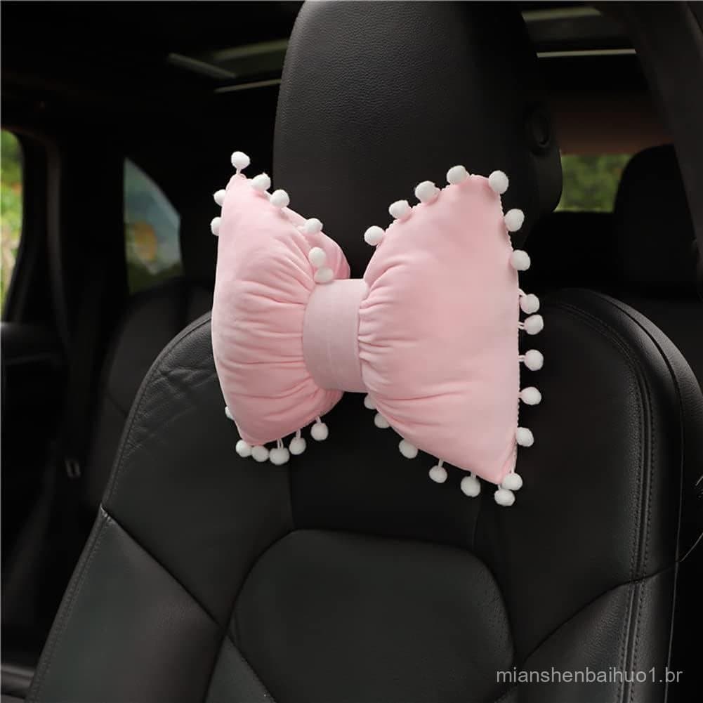 Car Headrest Pillow, Charming Neck Pillow for Car, Car Seat Neck Pillow for Driving,Car Interior Decor Charm Colorful Ca