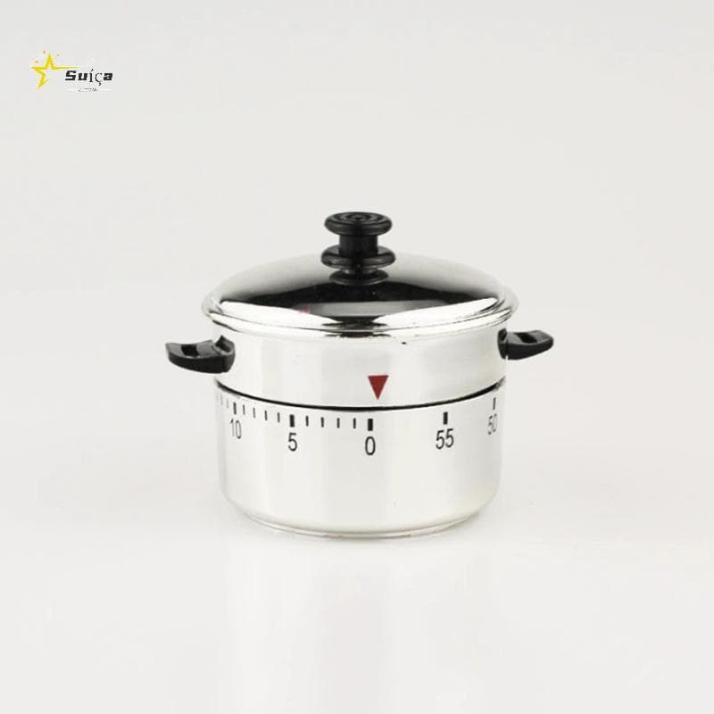 Awhrtwb Temporizador De Cozinha Aço Inoxidável 60 Minutos Mecânico Cozinhar Lembrete Contagem Regressiva Gerente Tempo F