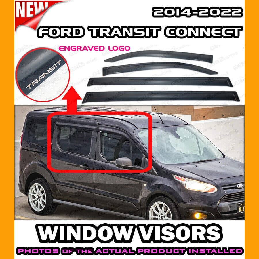 Adequado para 2014-2023TRANSIT CONNECT Janela Chuva Sobrancelha Bloco de Chuva Bloco de Chuva Bloco de Chuva