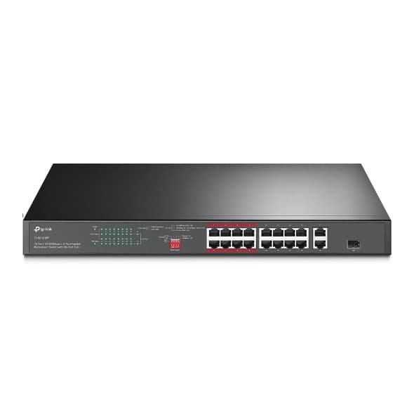 SWITCH 16 PORTAS 10/100 MBPS POE + 2 PORTAS GIGABIT TL-SL1218P