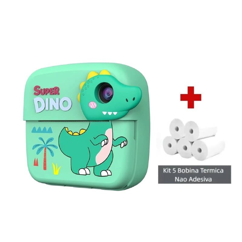 Câmera De Impressão Instantânea Para Crianças Vídeo Fotografia Digital Fotográfica Toy,rosa