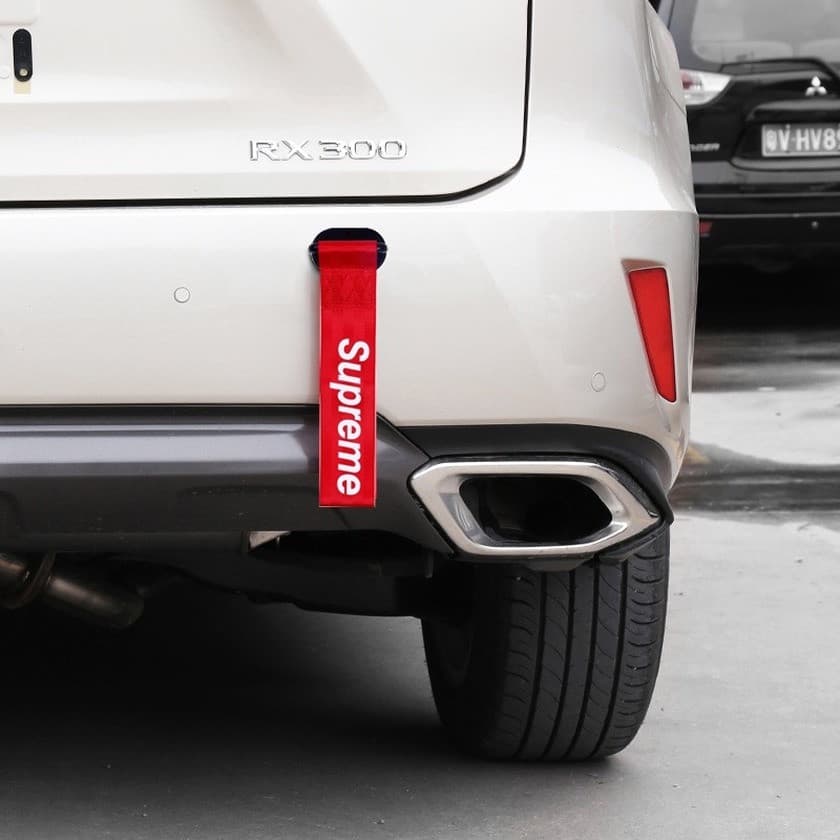 Corda de reboque decorativa/personalizada para carro, corda de reboque para amortecedor dianteiro, protetor de pescoço p