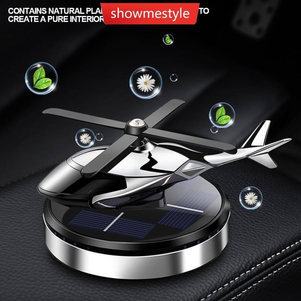 SMS Purificador De Ar Do Carro Energia Solar Avião Fragrância Difusor Ornamento Painel Helicóptero Estilo Perfume Decora