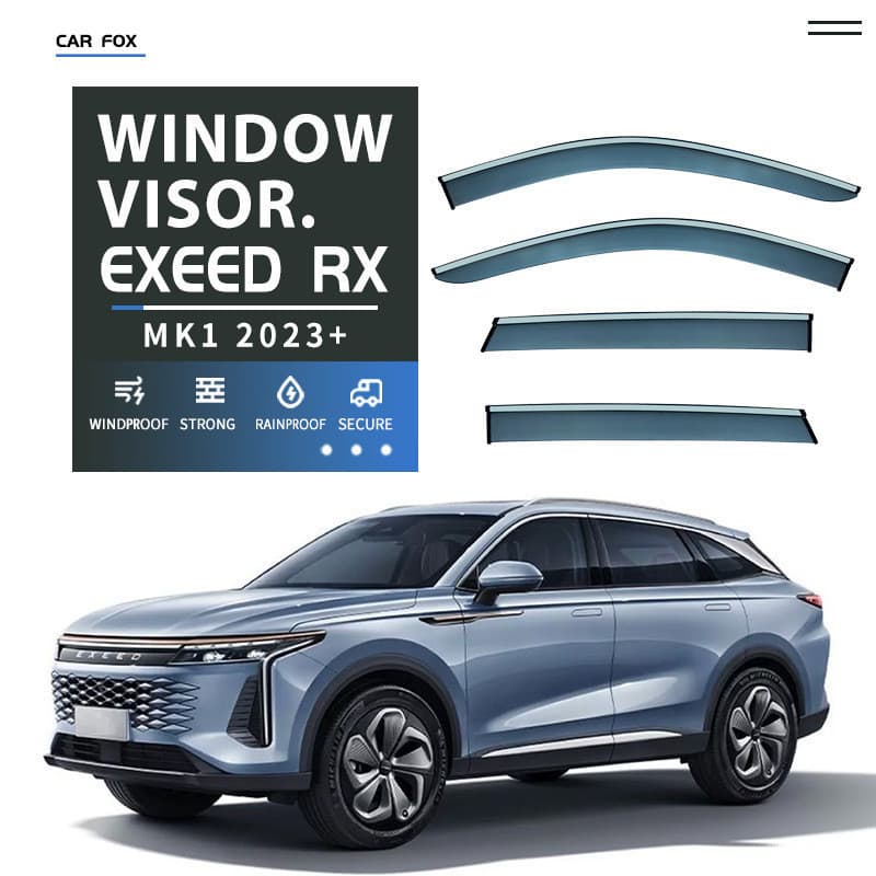 Adequado para janela Exeed RX à prova de chuva viseira solar Exeed RX viseira de janela de alta qualidade em estoque pro