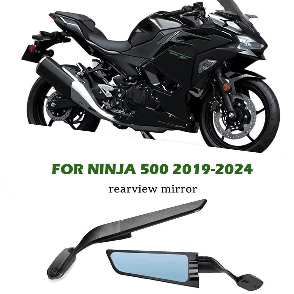 Para Ninja500 2019-2024 Espelho Acessórios Da Motocicleta Retrovisor Lateral Ajustável NINJA 500 2024