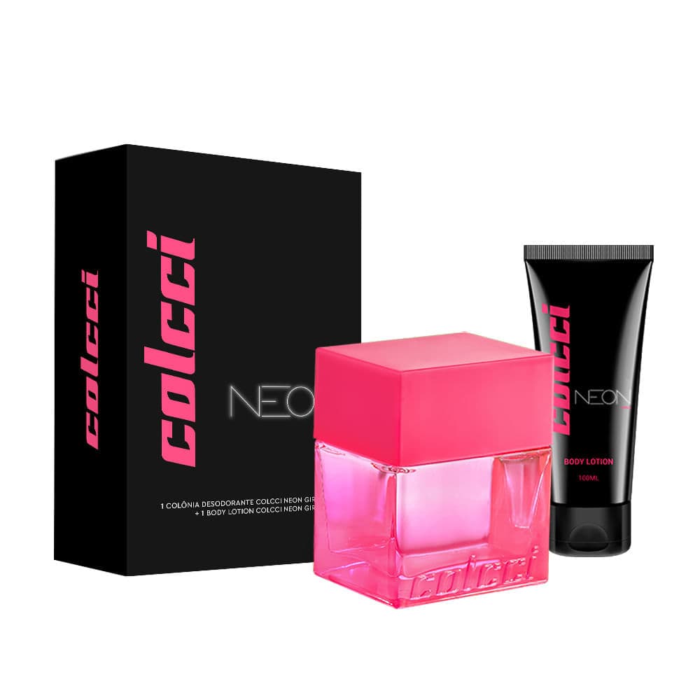 Kit Perfume Colcci Neon Girls 100ml + Body Lotion 100ml