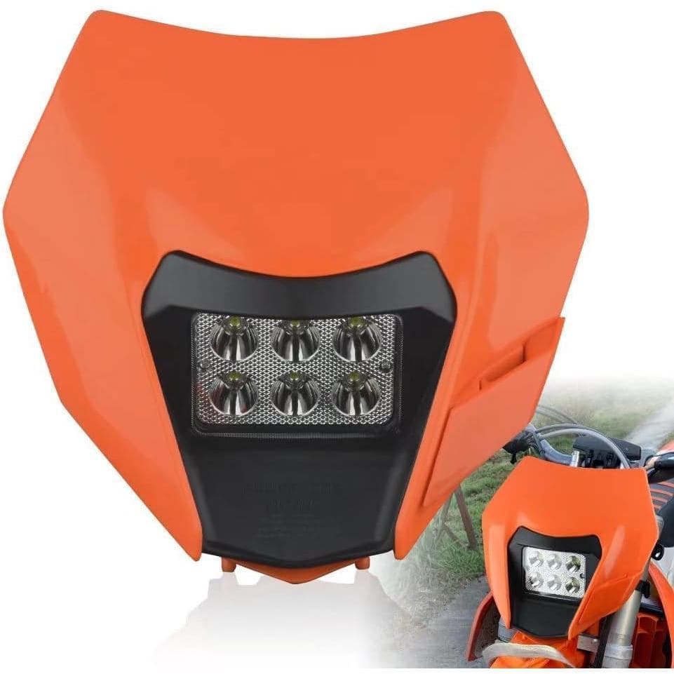 Farol LED Para Bicicleta De Sujeira-Kit De Lâmpada De Cabeça Motocicleta Pit Bike 2014-2016 EXC EXCF SXF XC XCF XCW XCFW