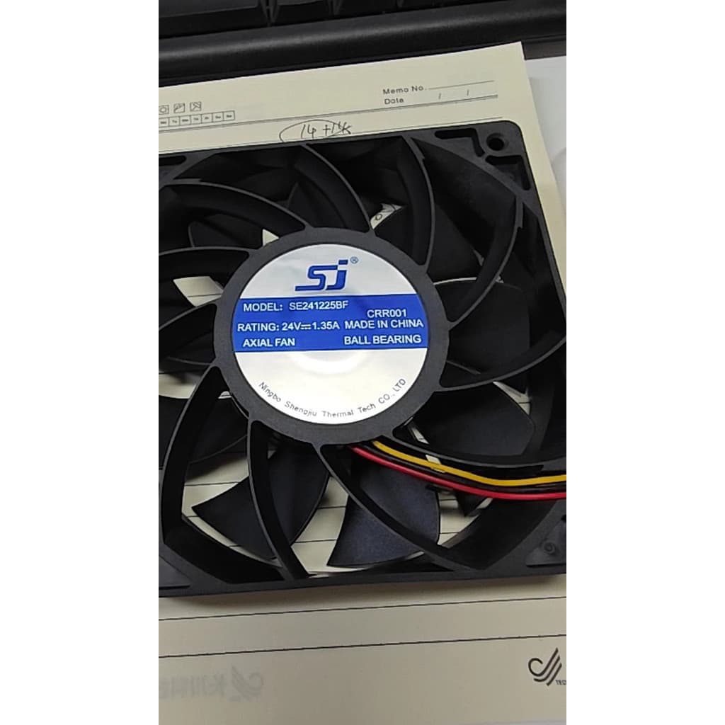 SJ SE Original241225BF 12025 24v 1.35A Ventilador de radiador de energia com alto Volume de ar violento