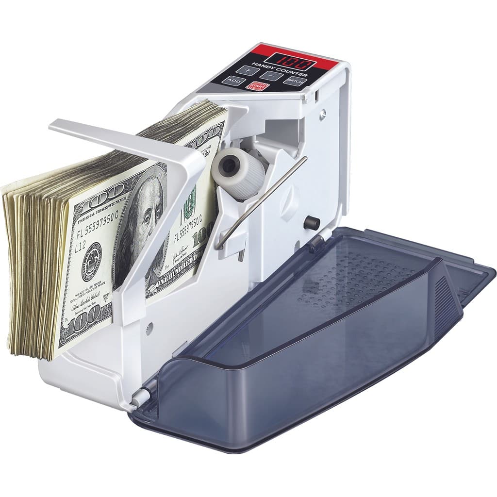 Prático Portátil Mini Contador De Dinheiro Notas E Máquina Conta Bem USD ARS EUR INR Equipamento De Serviço