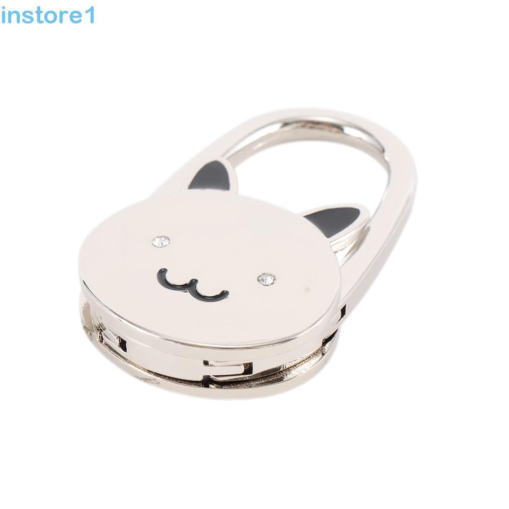 INSTORE Bolsa Gancho Portátil Estilo Gato Acessórios Suporte Dobrável De Metal