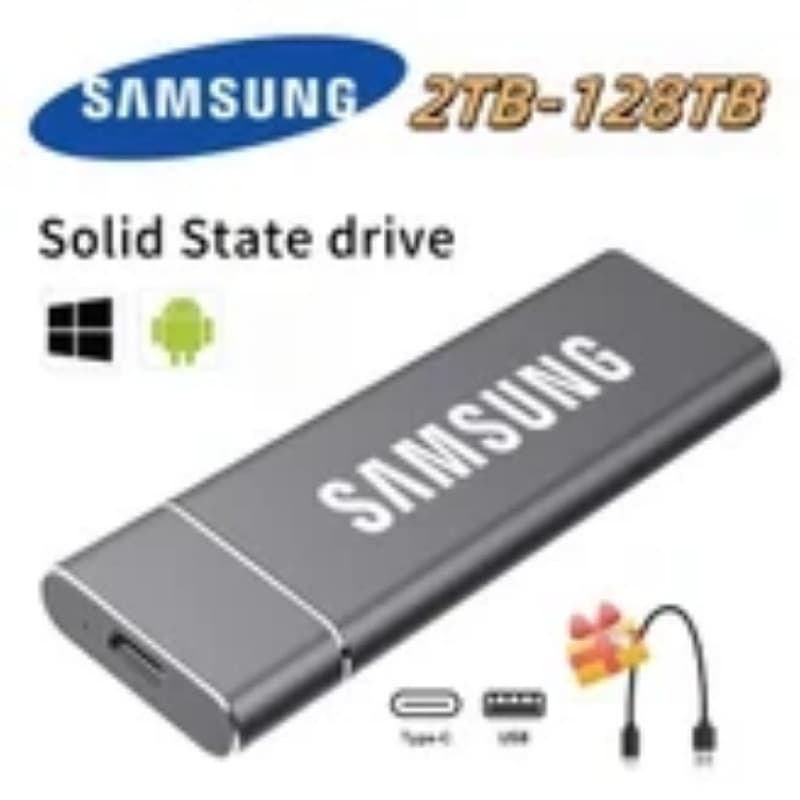 HD Externos SSD 1TB-128TB Disco rígido externo 16TB Disco rígido portátil de estado sólidoTipo-C 3.0 1TB 2TB