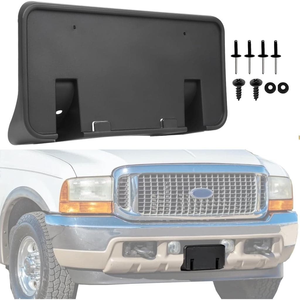 Substituição para Suporte de Placa de Licença do Para-choque Dianteiro 1999-2004 Ford F250 F350 F450 F550 Super Duty 200