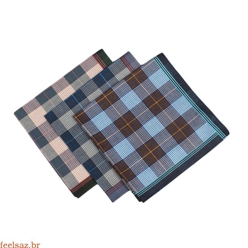 feelsaz Lenço Treliça 40x40cm Para Funcional Múltiplo Adulto