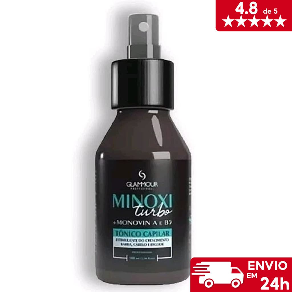 Tônico Capilar Sérum de Crescimento de Cabelos, Sombracelha e Barba Glammour 100ml