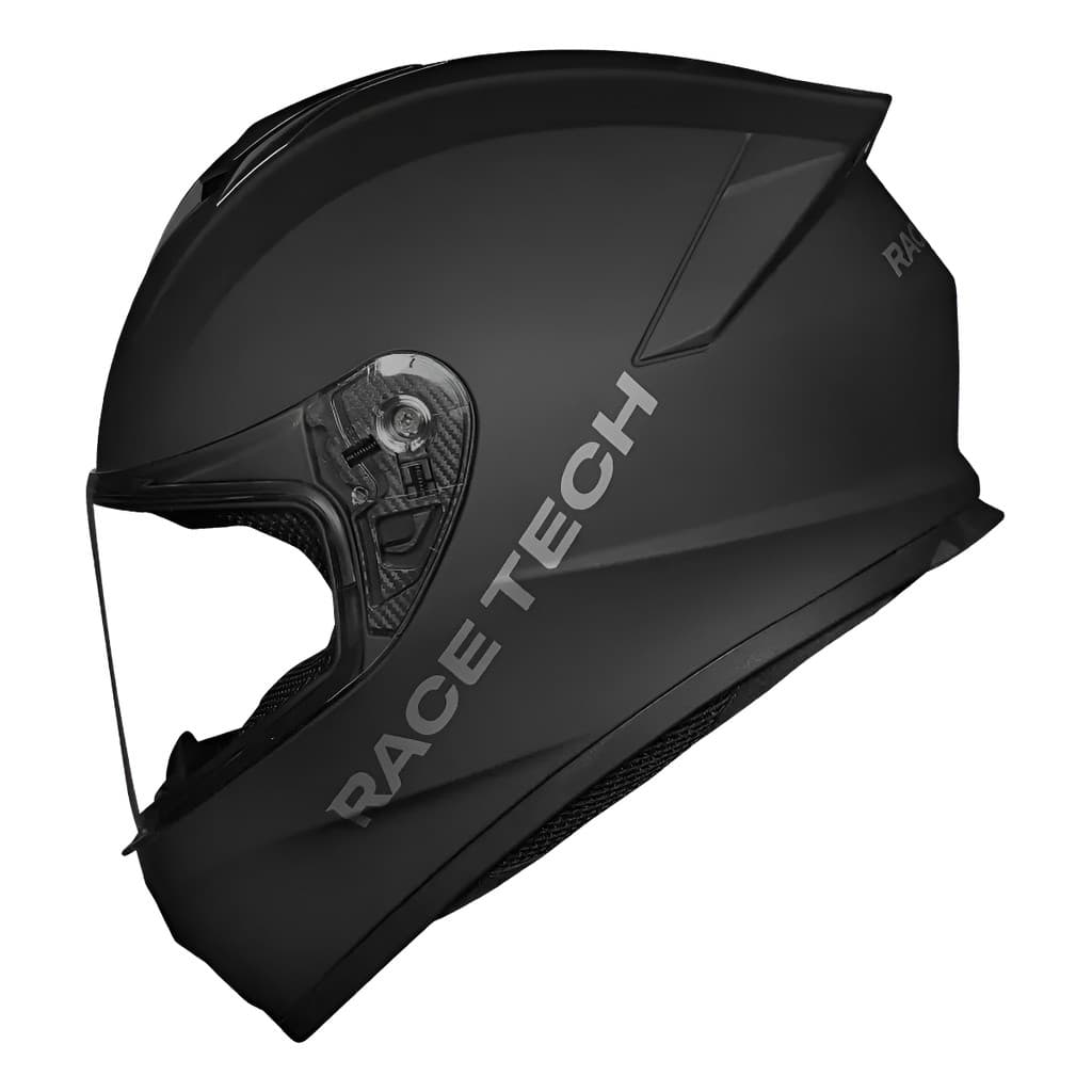 Capacete Race Tech Hit Monocolor Preto Fosco