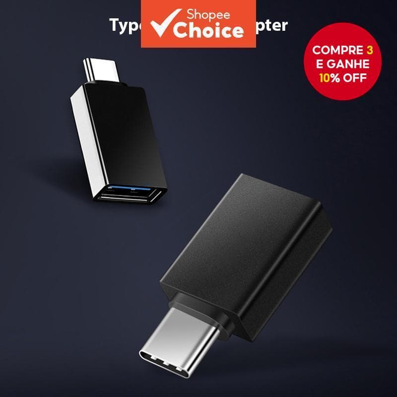 Adaptador OTG Para Celular USB 3.2 Fêmea Tipo C Adequado Mouse Teclado Android