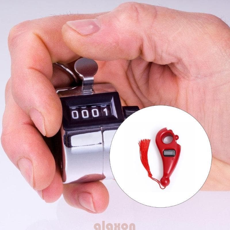 Anéis Contador Digital LCD Eletrônico Portátil Tally Clickers Dedo Para Oração Esportes E Fitness