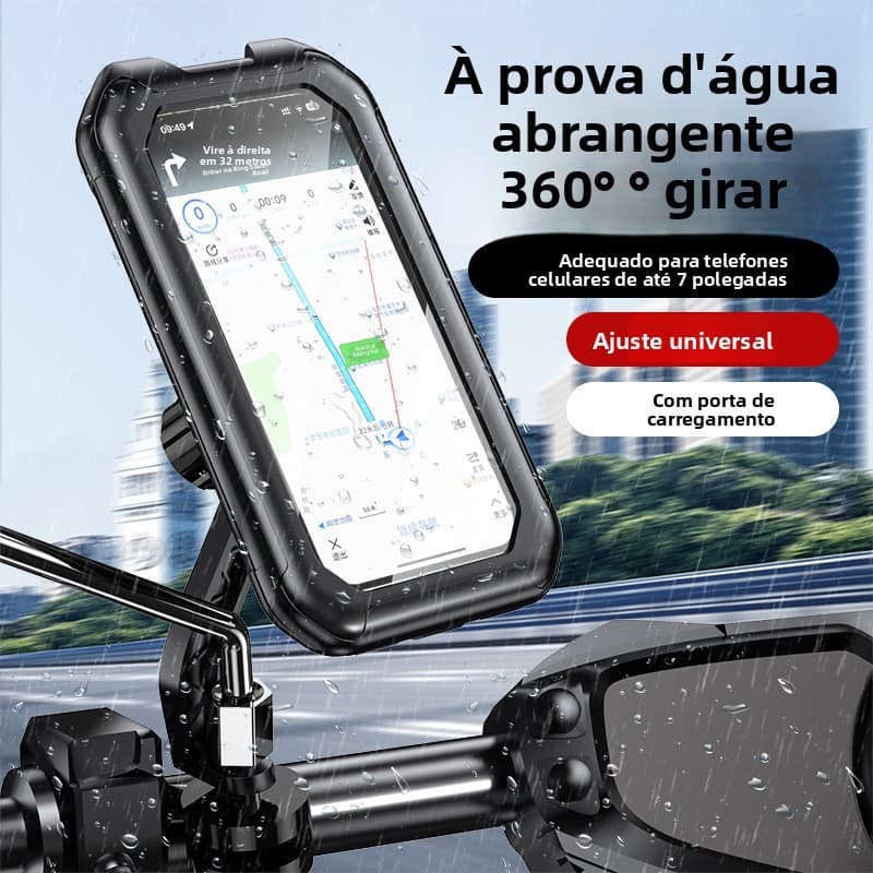 Suporte de celular para veículos elétricos, suporte para celular, compatível com tela sensível ao toque para bicicletas,