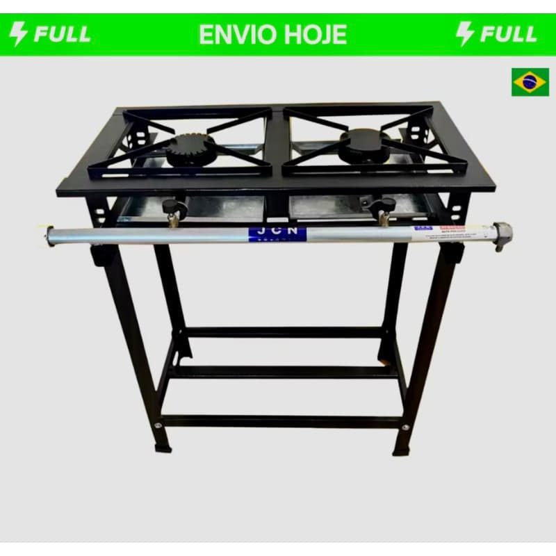 Fogão Industrial 2 Bocas Alta Pressão Gás Cozinha Restaurante Promoção