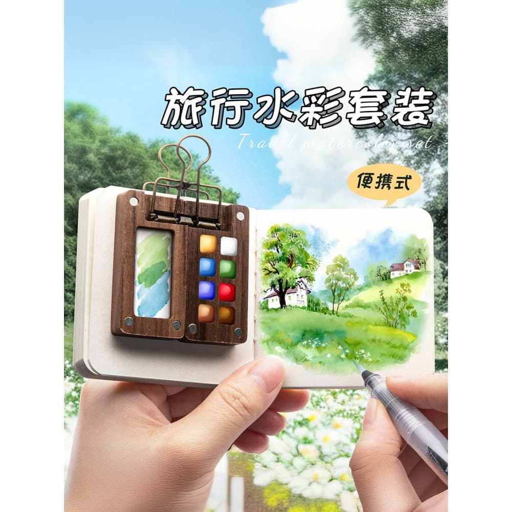Mini paleta de pintura infantil Paleta de tinta portátil Paleta de tinta a óleo Transparente Acrílico Guache Tinta de ma